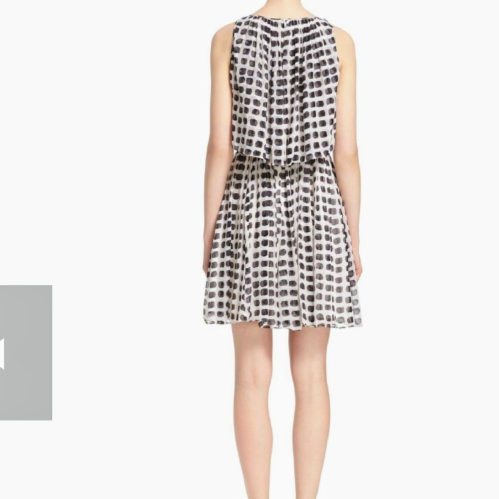 Kate Spade island stamp chiffon dress - Picture 3 of 8